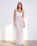Énigme Maxi Mesh Dress - White