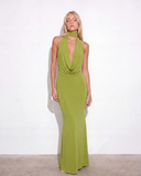 Frisson Maxi Dress - Olive Green